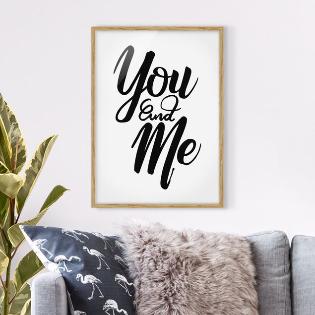 Poster con cornice - You And Me - Verticale 4:3