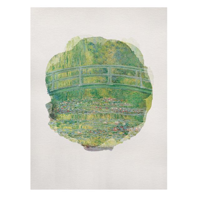 Quadri su tela Acquerelli - Claude Monet - Ponte giapponese