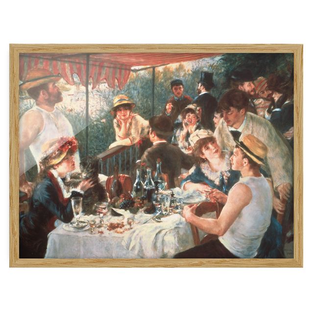 Poster con cornice - Auguste Renoir - La colazione dei canottieri - Orizzontale 3:4