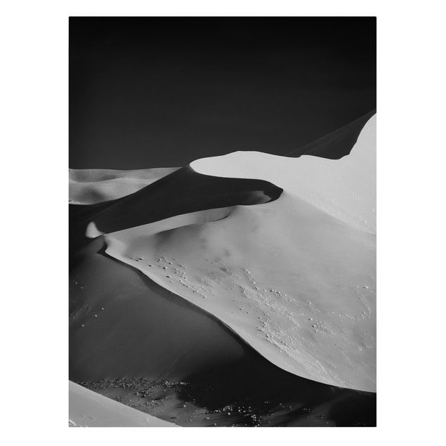 Tele bianco e nero Deserto - Dune astratte