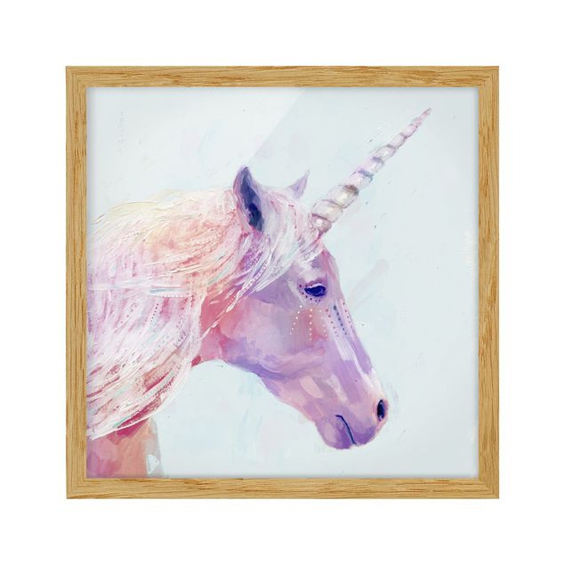 Poster con cornice - Mystic Unicorn I - Quadrato 1:1