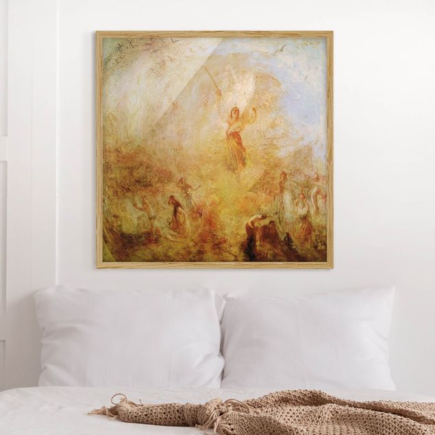 Poster con cornice - William Turner - Angel In Front Of The Sun - Quadrato 1:1