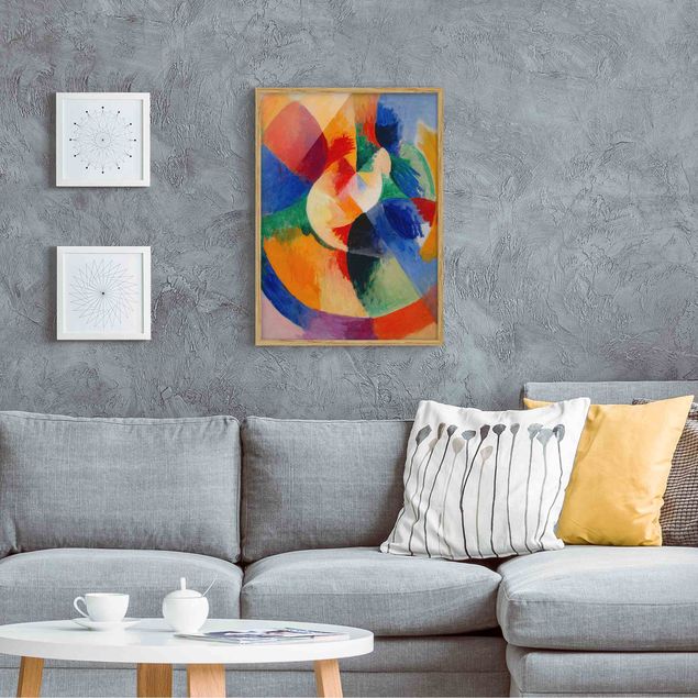 Poster con cornice - Robert Delaunay - Circular Shapes, Sun - Verticale 4:3
