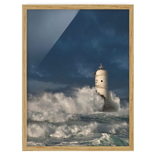 Poster con cornice - Lighthouse In Sardinia - Verticale 4:3