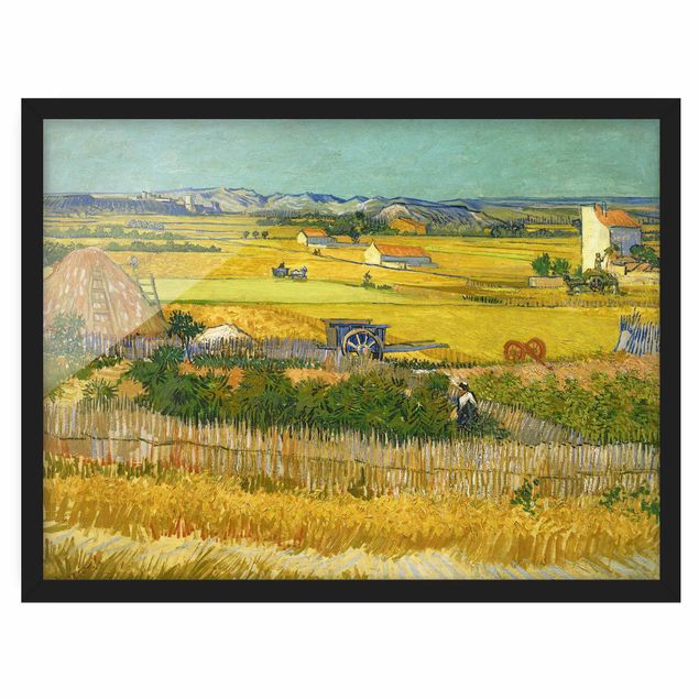 Poster con cornice - Vincent Van Gogh - Harvest - Orizzontale 3:4