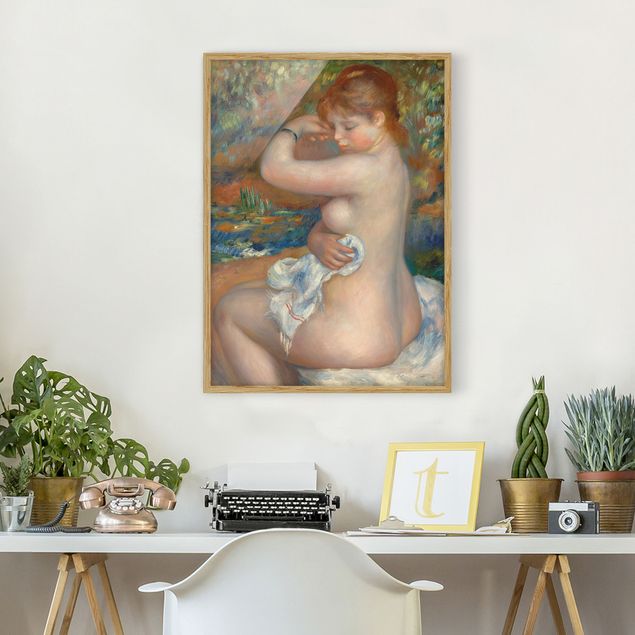 Poster con cornice - Auguste Renoir - After The Bath - Verticale 4:3