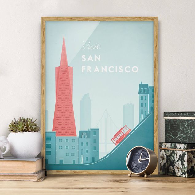 Poster con cornice - Poster Travel - San Francisco - Verticale 4:3
