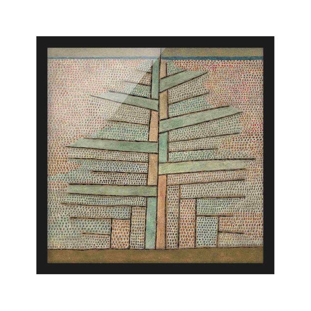 Poster con cornice - Paul Klee - Pine Tree - Quadrato 1:1