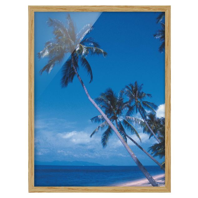 Poster con cornice - Mauritius Beach - Verticale 4:3