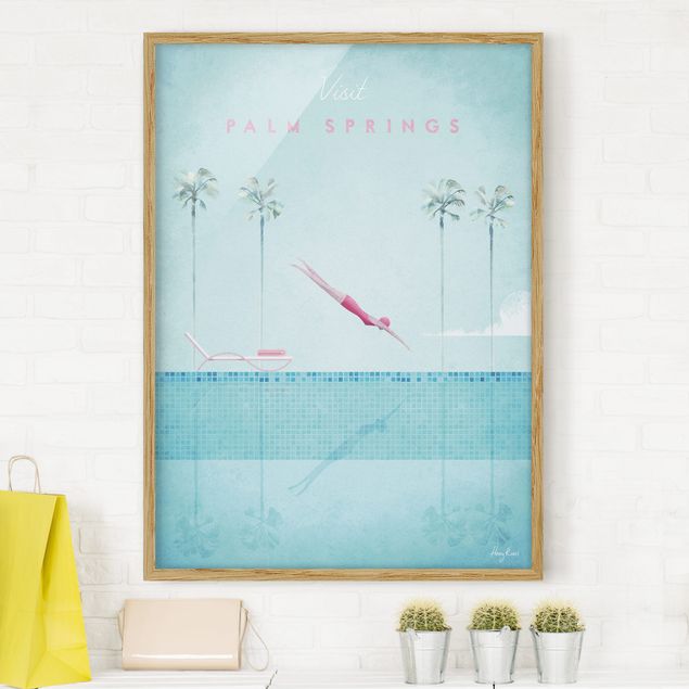 Poster con cornice - Poster Travel - Palm Springs - Verticale 4:3