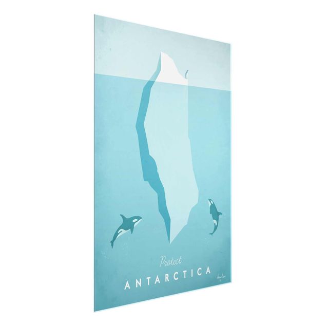 Quadro in vetro - Poster di viaggio - Antartide - Verticale 4:3