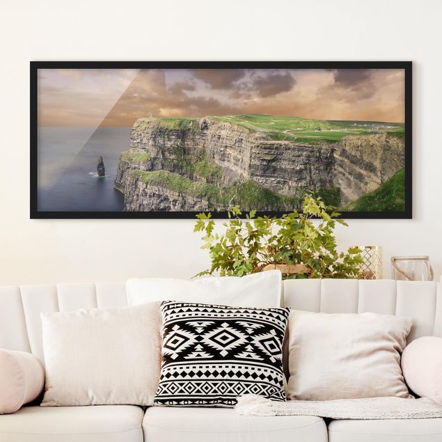 Poster con cornice - Cliffs Of Moher - Panorama formato orizzontale