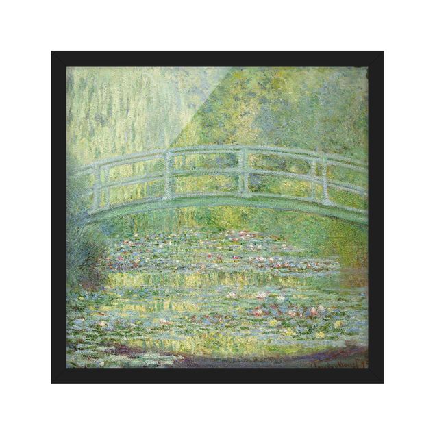 Poster con cornice - Claude Monet - Japanese Bridge - Quadrato 1:1