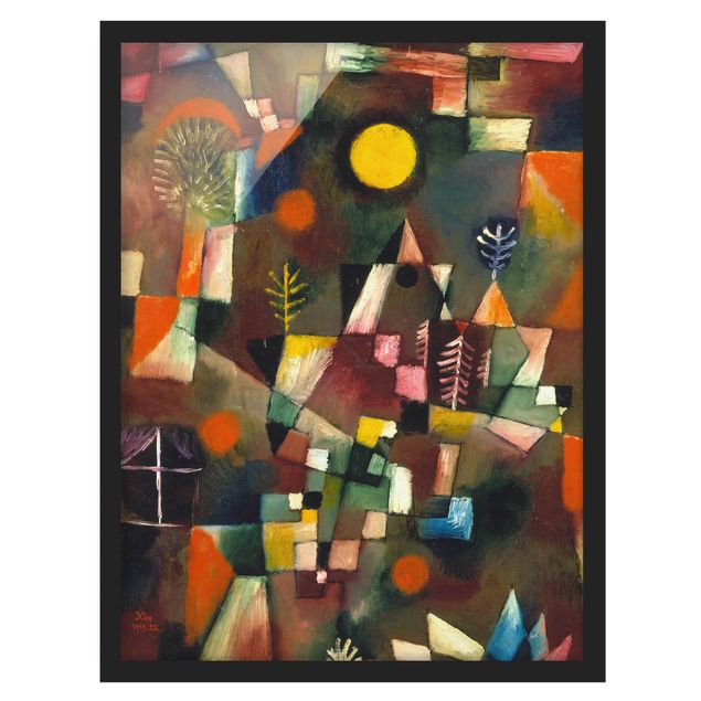 Poster con cornice - Paul Klee - The Full Moon - Verticale 4:3