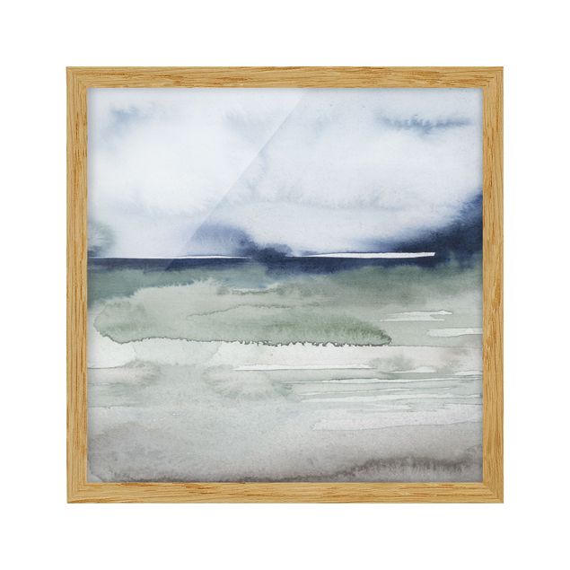Poster con cornice - Ocean Waves I - Quadrato 1:1