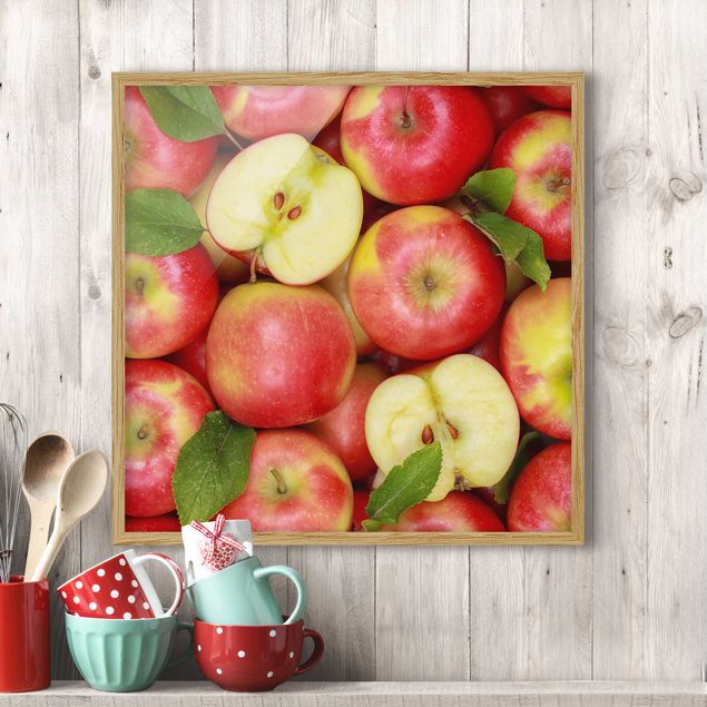 Poster con cornice - Juicy Apples - Quadrato 1:1