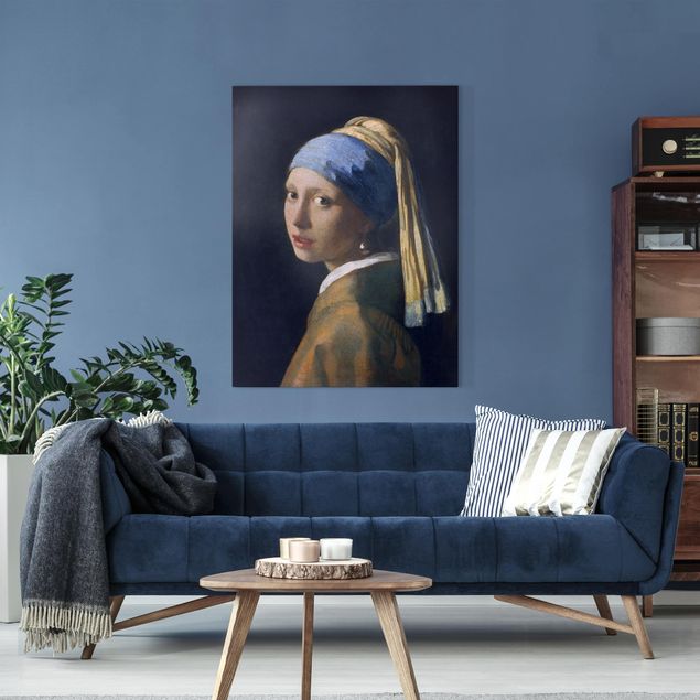 Quadri moderni per soggiorno Jan Vermeer Van Delft - Ragazza con l'orecchino di perla