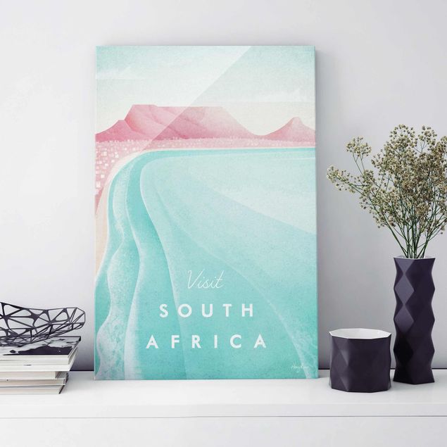 Lavagna magnetica in vetro Poster di viaggio - Sudafrica