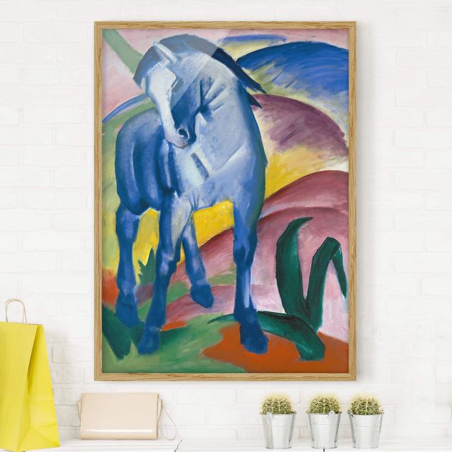 quadro astratto Franz Marc - Cavallo blu I