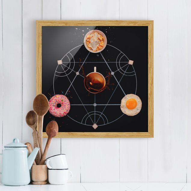 Poster con cornice - Alchemy Of Breakfast - Quadrato 1:1