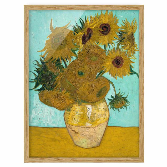 Poster con cornice - Vincent Van Gogh - Sunflowers - Verticale 4:3