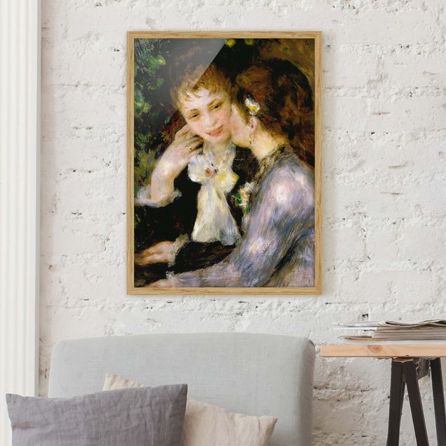 Poster con cornice - Auguste Renoir - Confidences - Verticale 4:3