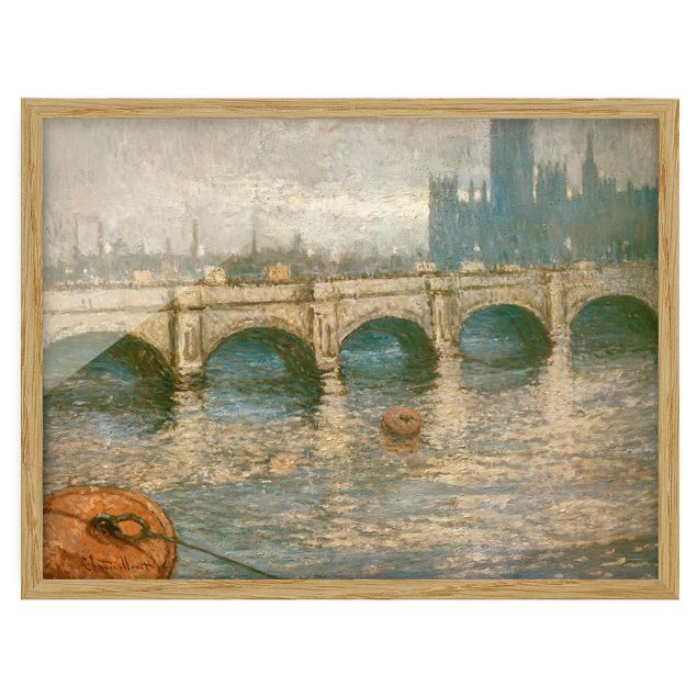 Poster con cornice - Claude Monet - Thames Bridge - Orizzontale 3:4