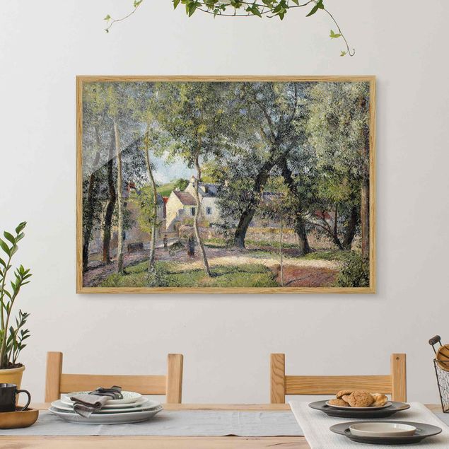 Poster con cornice - Camille Pissarro - Landscape At Osny - Orizzontale 3:4