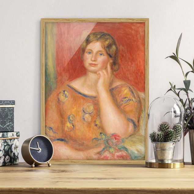 Poster con cornice - Auguste Renoir - Mrs. Osthaus - Verticale 4:3