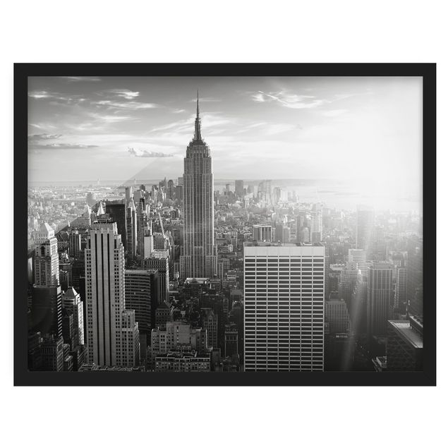 Poster con cornice - Manhattan Skyline - Orizzontale 3:4