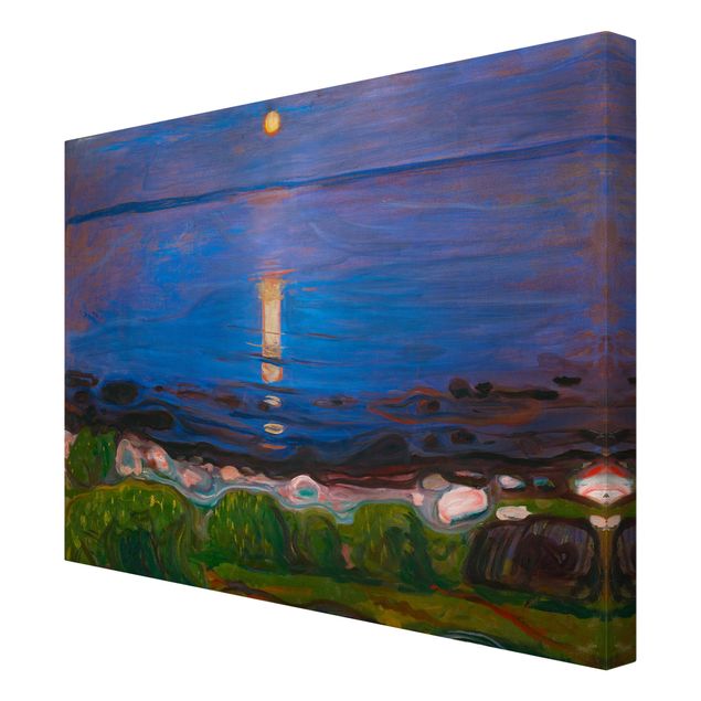 Quadri su tela Edvard Munch - Notte d'estate sulla spiaggia