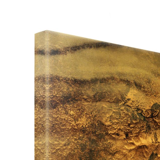 Quadro su tela oro - Marmo d'oro pitturato