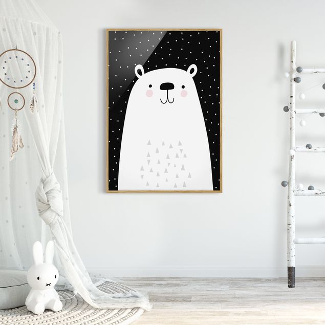 Poster con cornice - Zoo Con I Modelli - Polar Bear - Verticale 4:3
