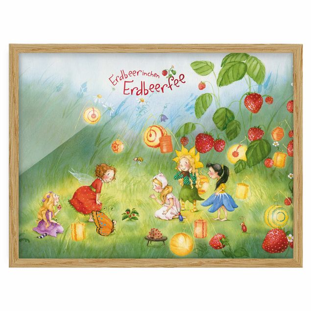 Poster con cornice - The Strawberry Fairy - Lanterns - Orizzontale 3:4