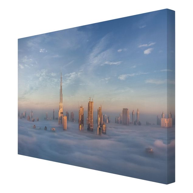 Stampa su tela - Dubai Sopra Le Nuvole - Orizzontale 4:3
