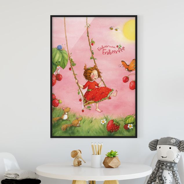 Poster con cornice - The Strawberry Fairy - Tree Swing - Verticale 4:3