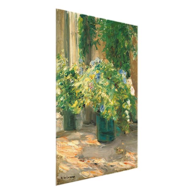 Quadro in vetro - Max Liebermann - Vaso da fiori in davanti alla casa - Verticale 4:3