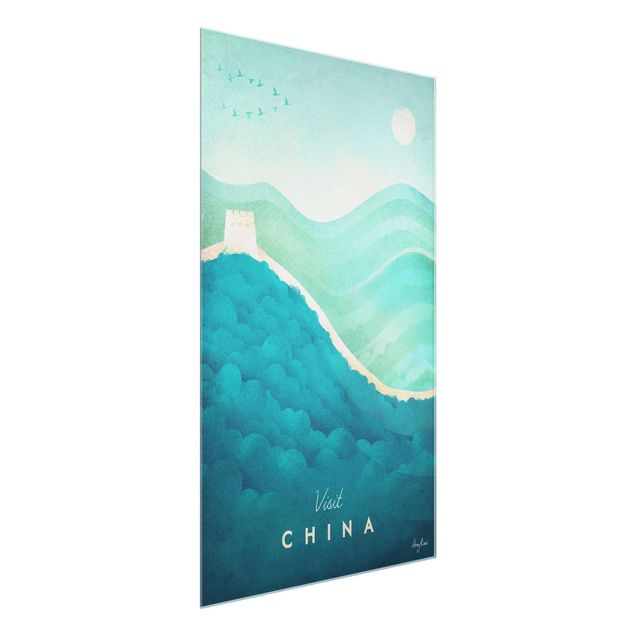 Quadro in vetro - Poster di viaggio - Cina - Verticale 3:2