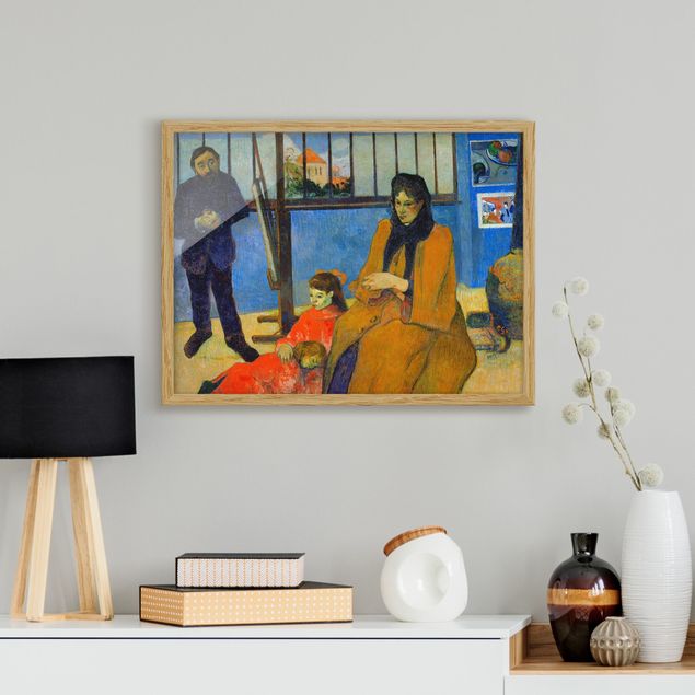 Poster con cornice - Paul Gauguin - Family Schuffenecker - Orizzontale 3:4