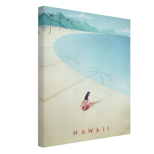 Stampe su tela Poster di viaggio - Hawaii