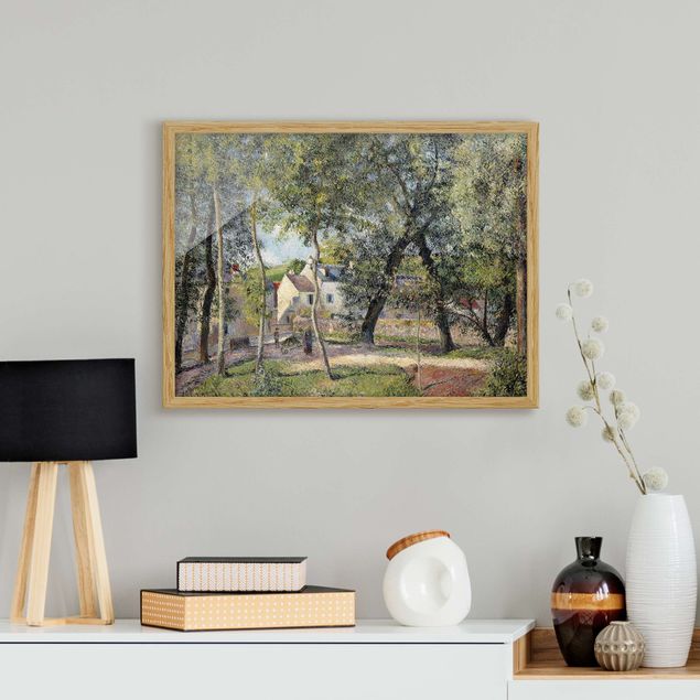 Poster con cornice - Camille Pissarro - Landscape At Osny - Orizzontale 3:4