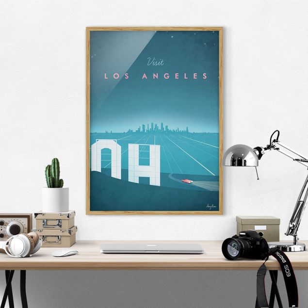 Poster con cornice - Poster Travel - Los Angeles - Verticale 4:3
