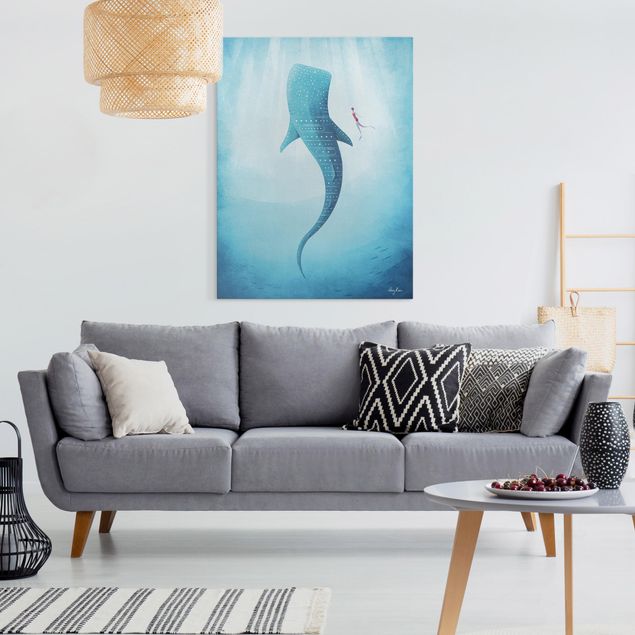 Riproduzione quadri su tela Lo squalo balena