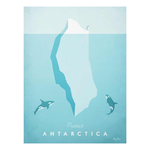 Quadro in vetro - Poster di viaggio - Antartide - Verticale 4:3