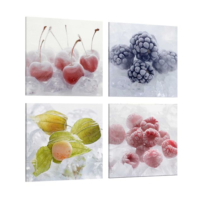 Stampa su tela 4 parti - frozen fruits