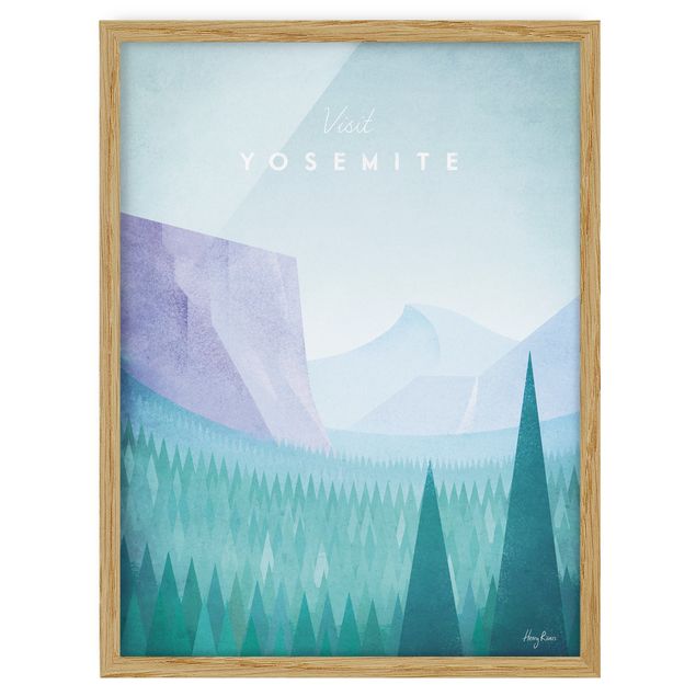 Poster con cornice - Poster Viaggi - Yosemite Park - Verticale 4:3