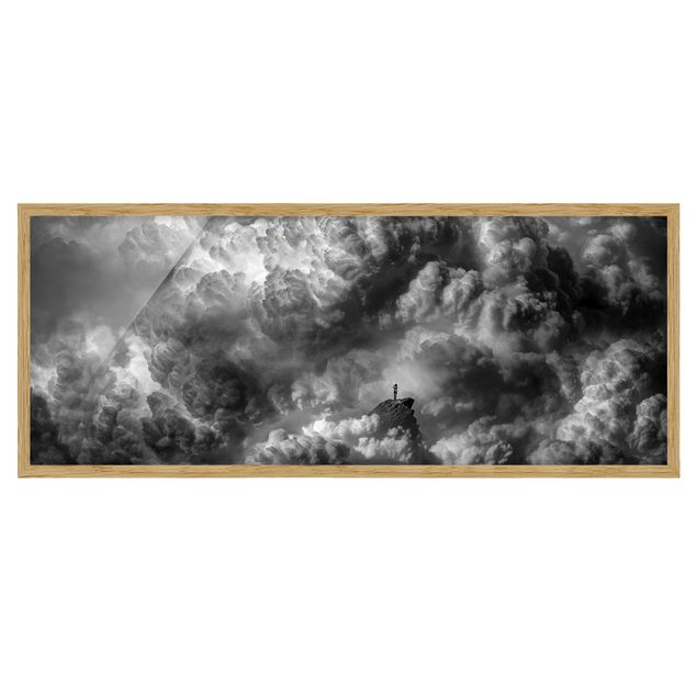 Poster con cornice - Una tempesta è in arrivo - Panorama formato orizzontale