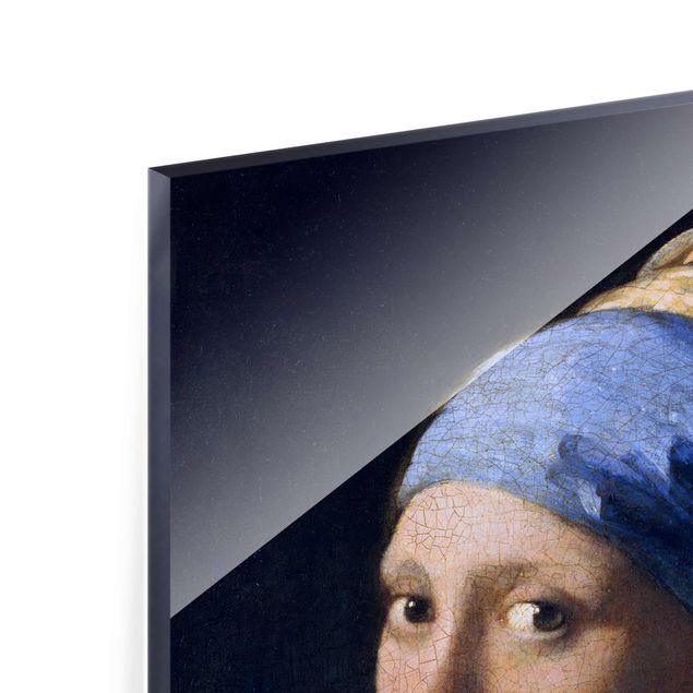 Quadro in vetro - Jan Vermeer van Delft - Ragazza con l'orecchino di perla - Verticale 4:3