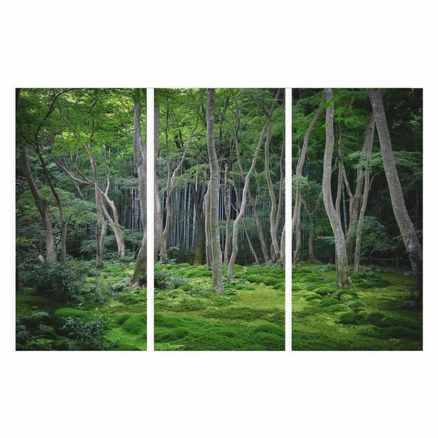 Stampa su tela 3 parti - Japanese Forest - Verticale 2:1