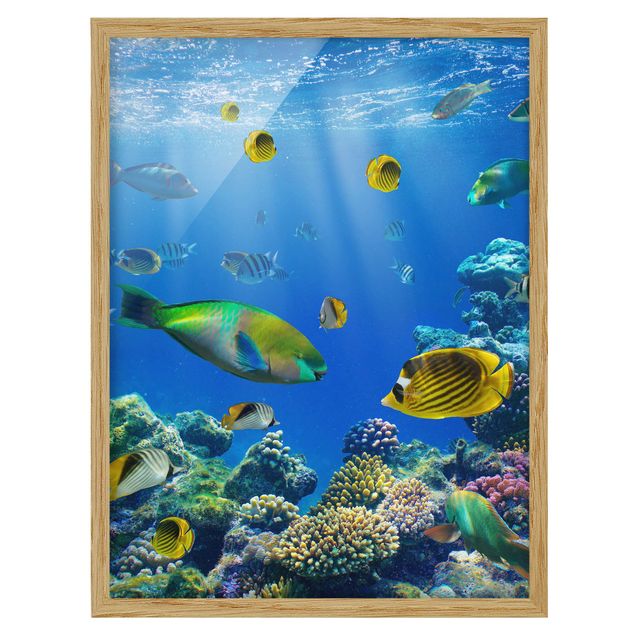 Poster con cornice - Underwater Lights - Verticale 4:3